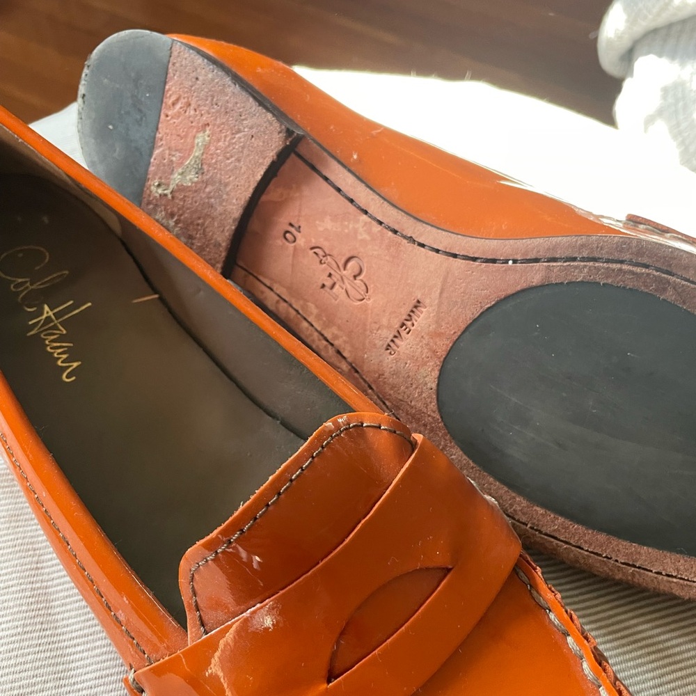 Cole Haan, patent leather, Nike air loafers